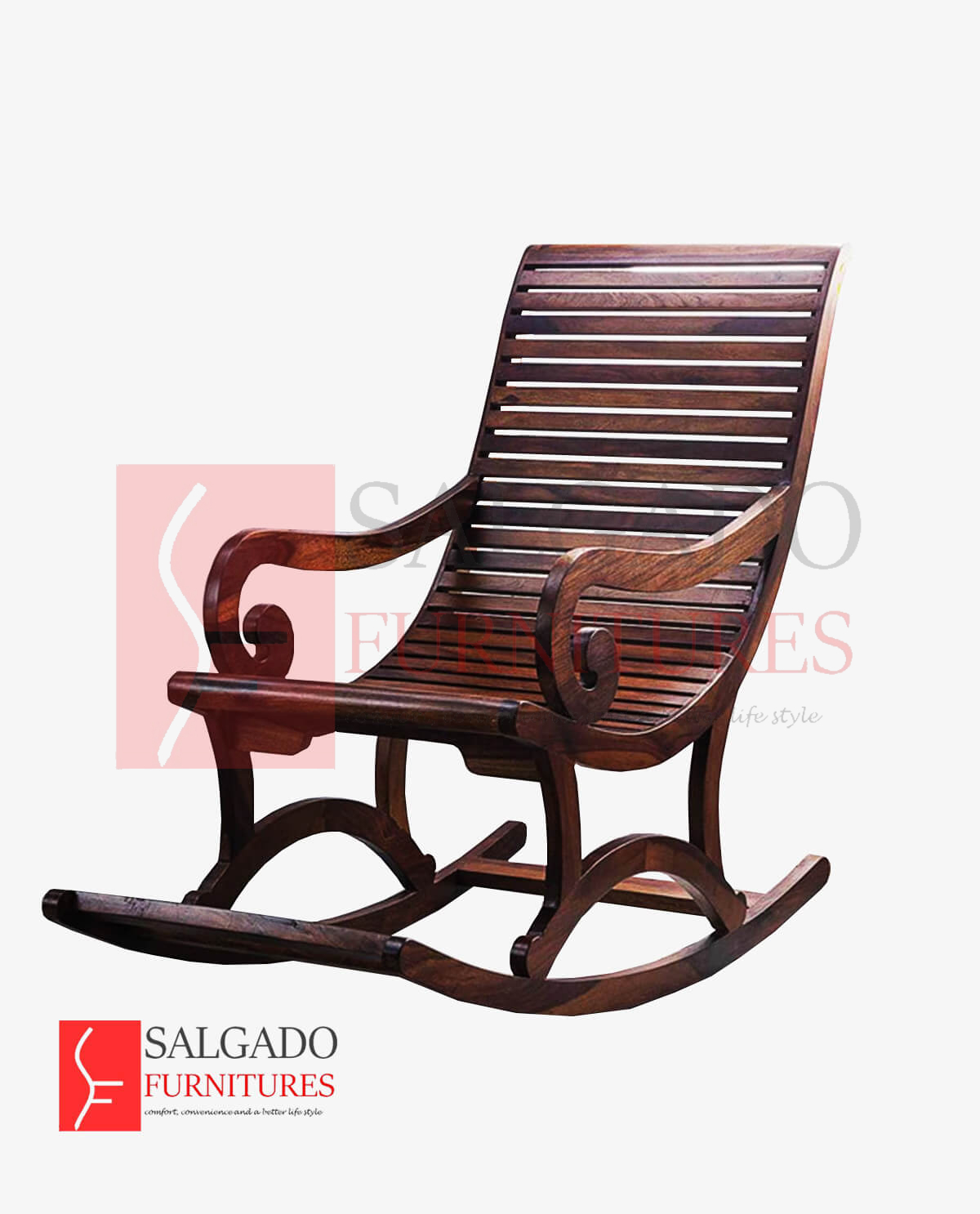 Paon Outdoor Rocking Chair Bamboo Black Houe